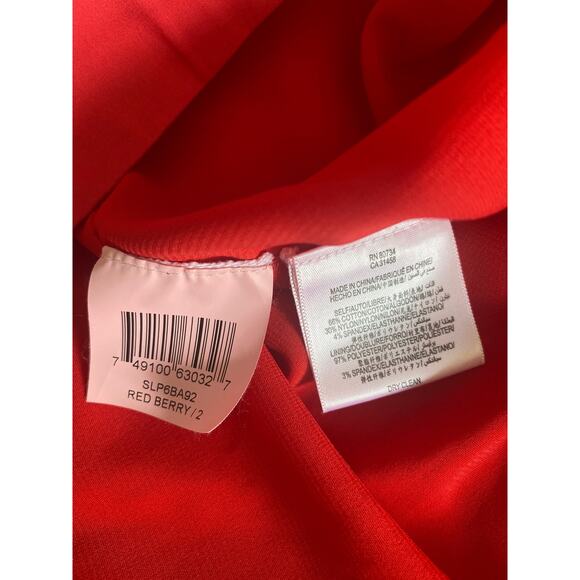 BCBGMAXAZRIA Woven Cotton Ruffle Halter‎ Party Dress Sz 2 - Picture 11 of 14